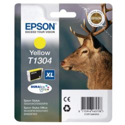 Epson Stag T1304 DURABrite Ultra Ink, Ink Cartridge, Yellow Single Pack, C13T13044010